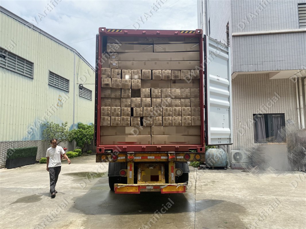 40HQ Container Artificial Grass to DUBLIN Ireland from dyartificial
