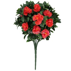 Azalea Bush with Red Flowers 50CM UV Protected