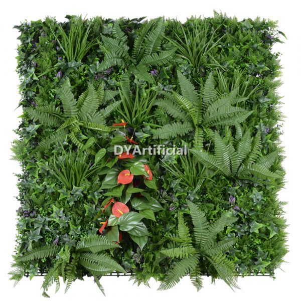 Spring Color Lush Vertical Garden Wall Panel with Anthurium - DYArtificial