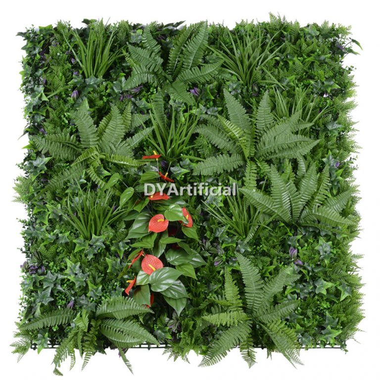 Spring Color Lush Vertical Garden Wall Panel with Anthurium DYArtificial