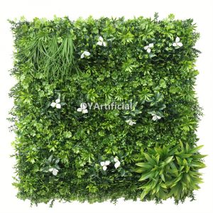 100x100cm Artificial White Flower Vertical Garden Plants Wall Panel
