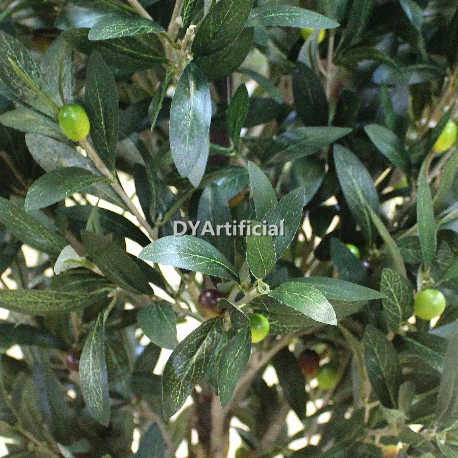 DLN-93-8 120CM Height Plastic Stem Olive Tree 1890 Leaves 1