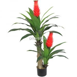 dyl 100 1 artificial dracaena tree with red flowers 160cm indoor