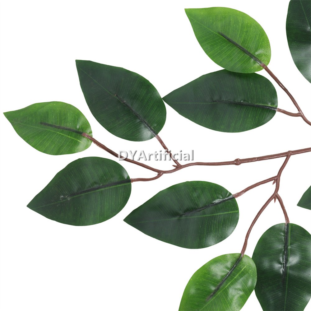 dyti 50 artificial ficus leaf green 60cm real touch 2
