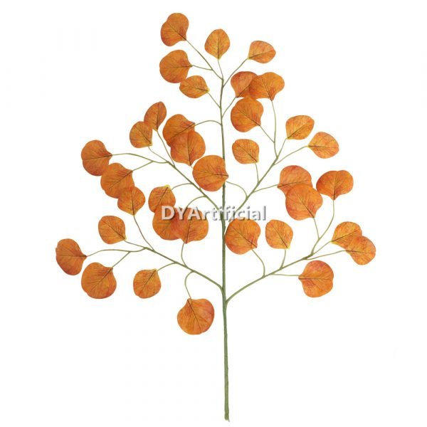 dyti 52 artificial eucalyptus tree foliage orange color 65cm length