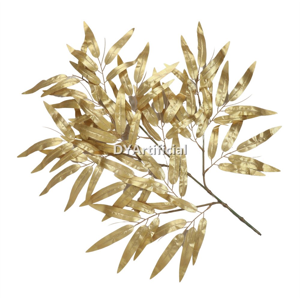 dyti 57 artificial bamboo tree leaf golden color 65cm 1