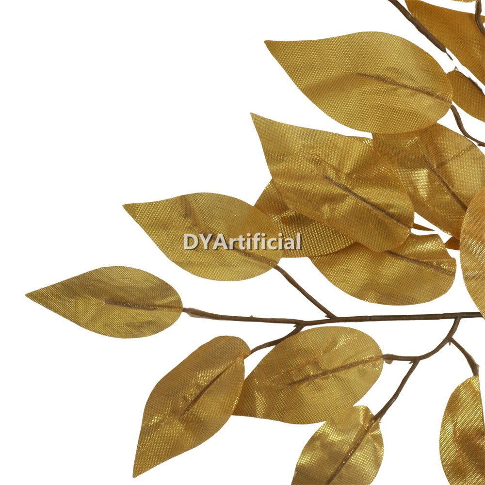 dyti 63 artificial golden ficus tree leaf 65cm length 2
