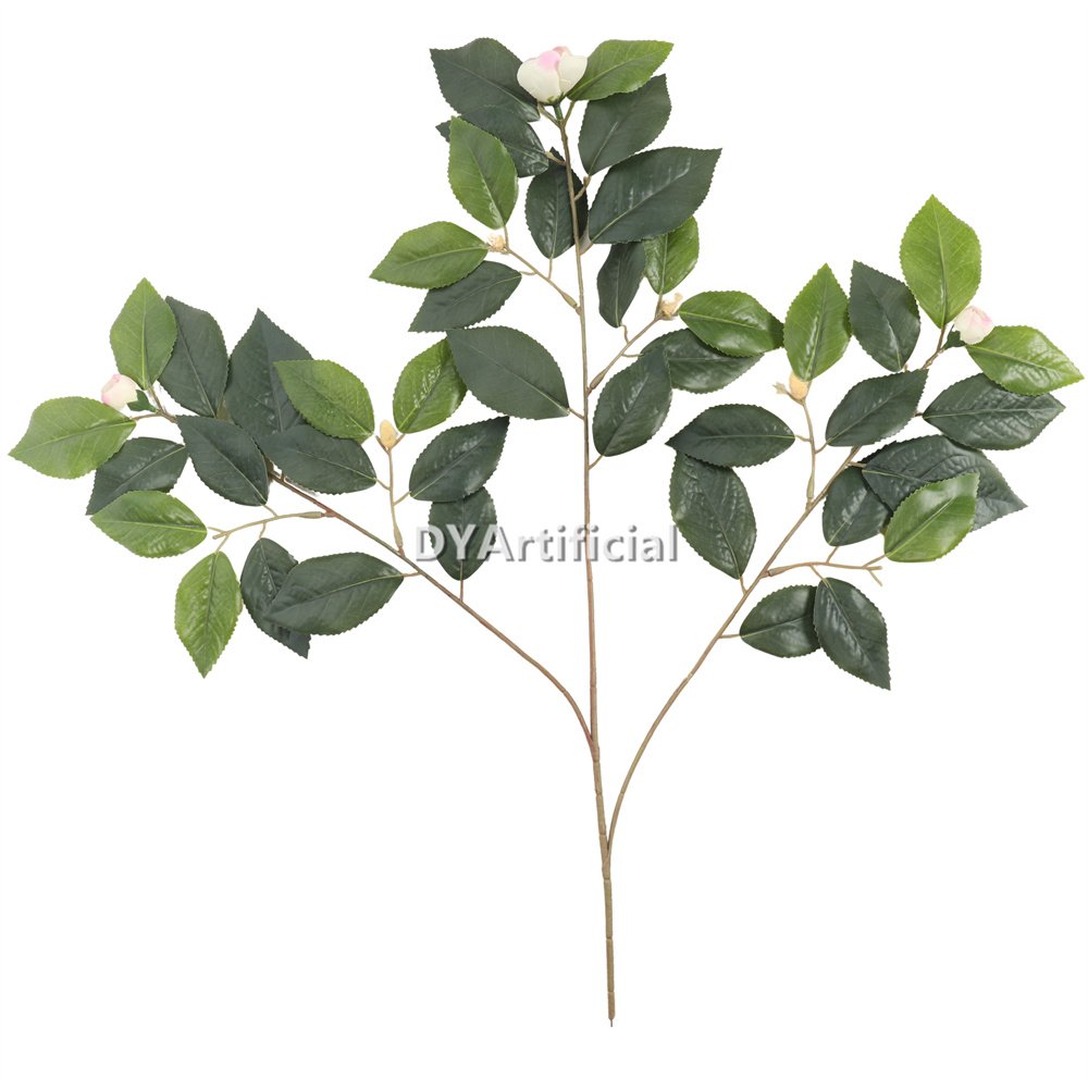 dyti 65 artificial camellia tree leaf 57cm length