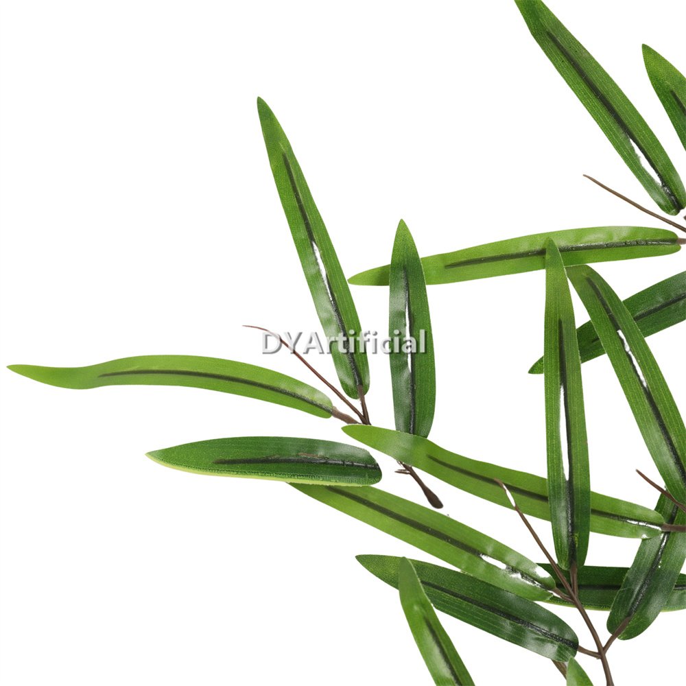 dyti 91 black stem bamboo tree leaf 50cm length 1