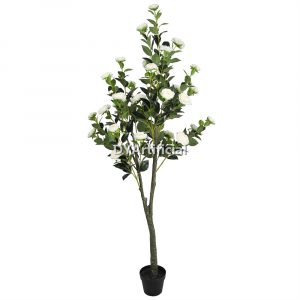 tcc 124 artificial camelia tree 180cm white flowers