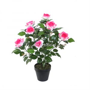 tcc 161 artificial rose plant 65cm indoor pink