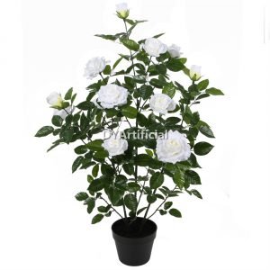 tcc 162 artificial rose plant 95cm indoor white