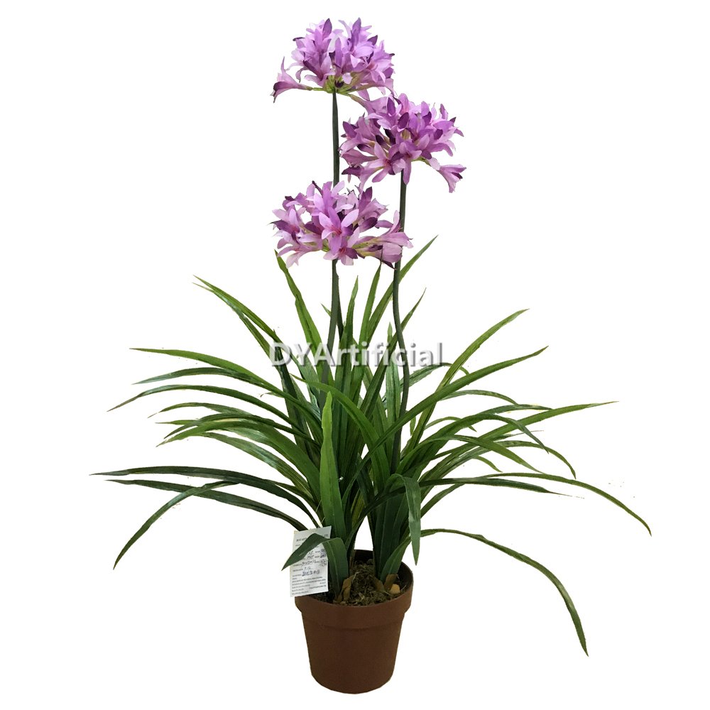 tcc 92 artificial narcissus plant dark pink 90cm indoor