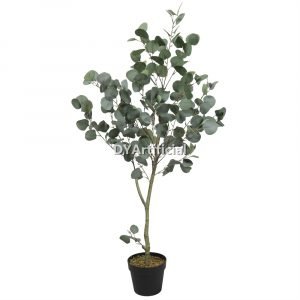 tce 155 artificial eucalyptus white green 120cm indoor
