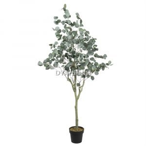 tce 158 artificial eucalyptus white green 180cm indoor
