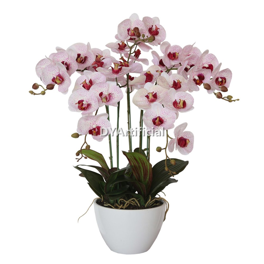 tcm 07 66cm height potted artificial butterfly orchid 5 flowers