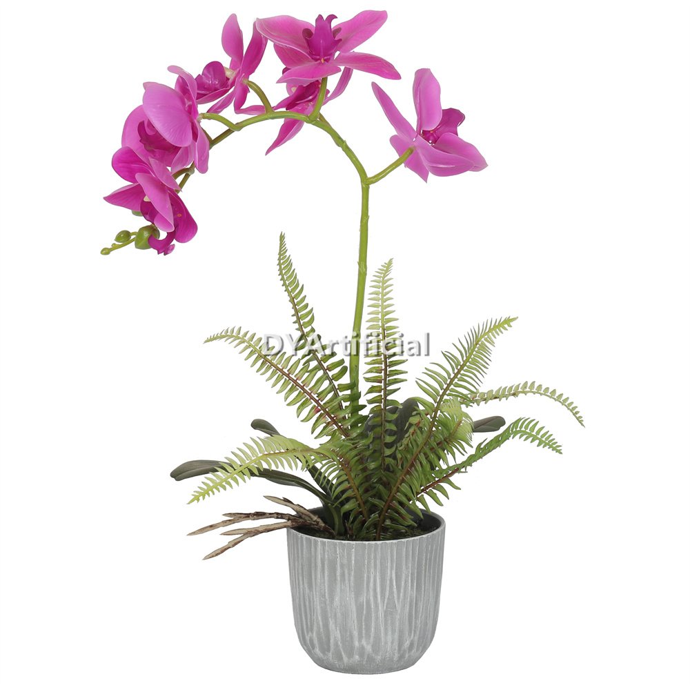 tcm 13 artificial potted orchids red 38cm indoor