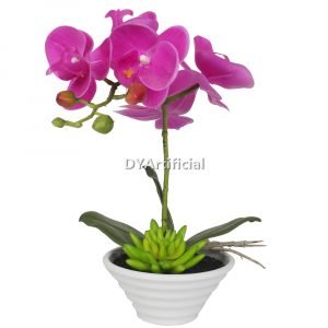 tcm 21artificial potted orchids 26cm red
