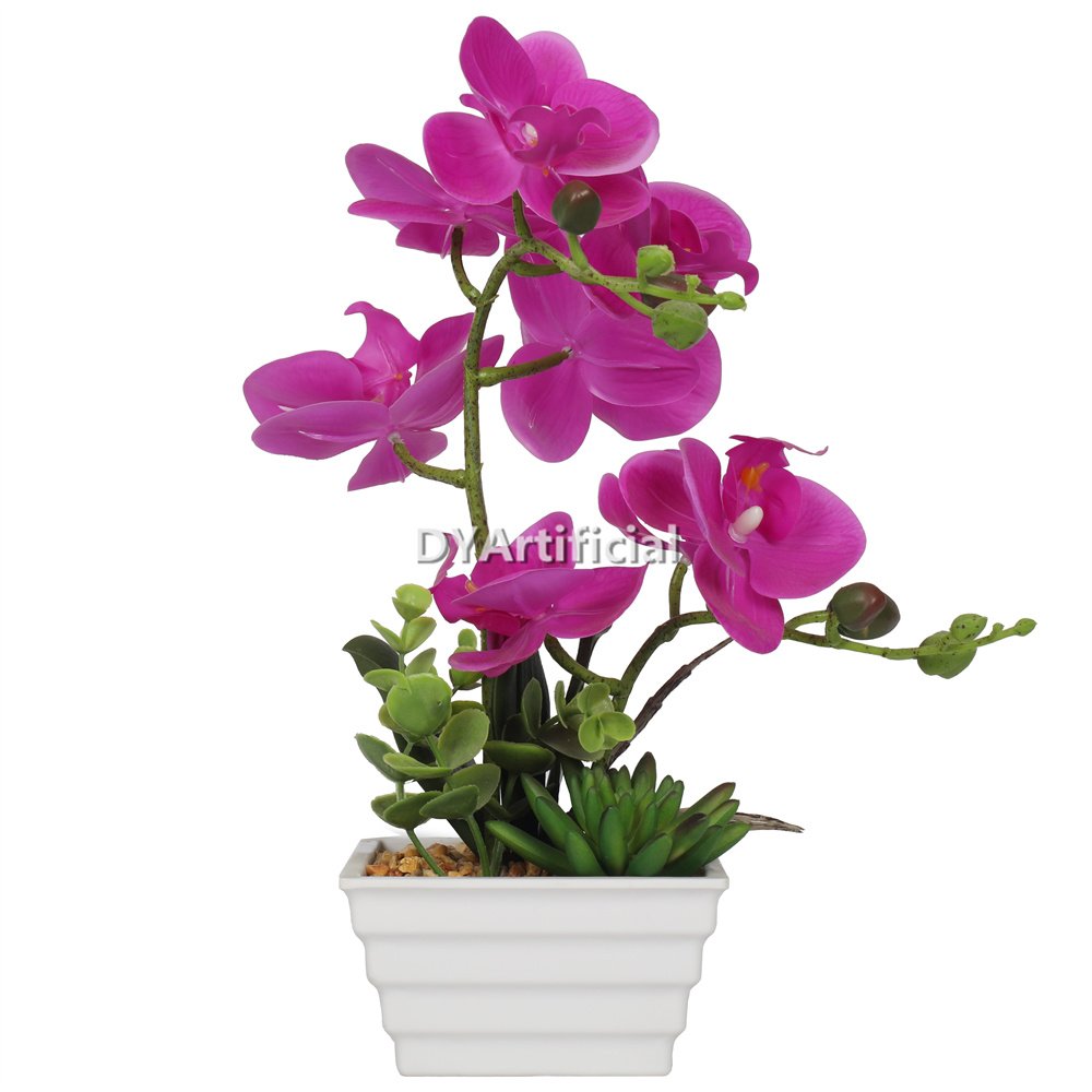 tcm 25 artificial potted orchids 31cm red