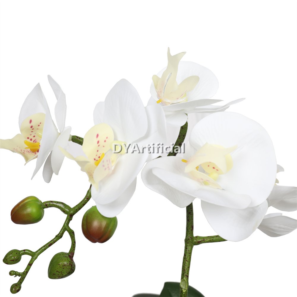 tcm 27 artificial potted orchids 21cm white 2