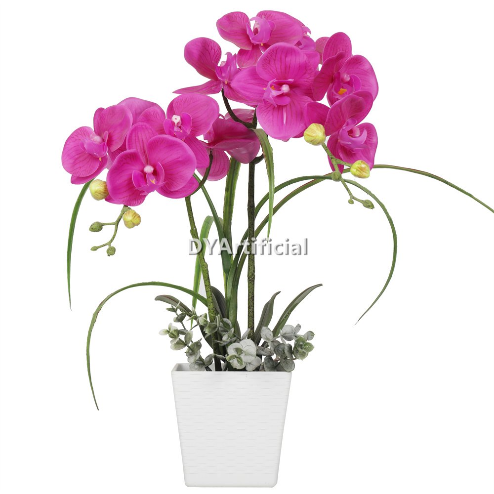 tcm 32 artificial potted orchids 48cm red