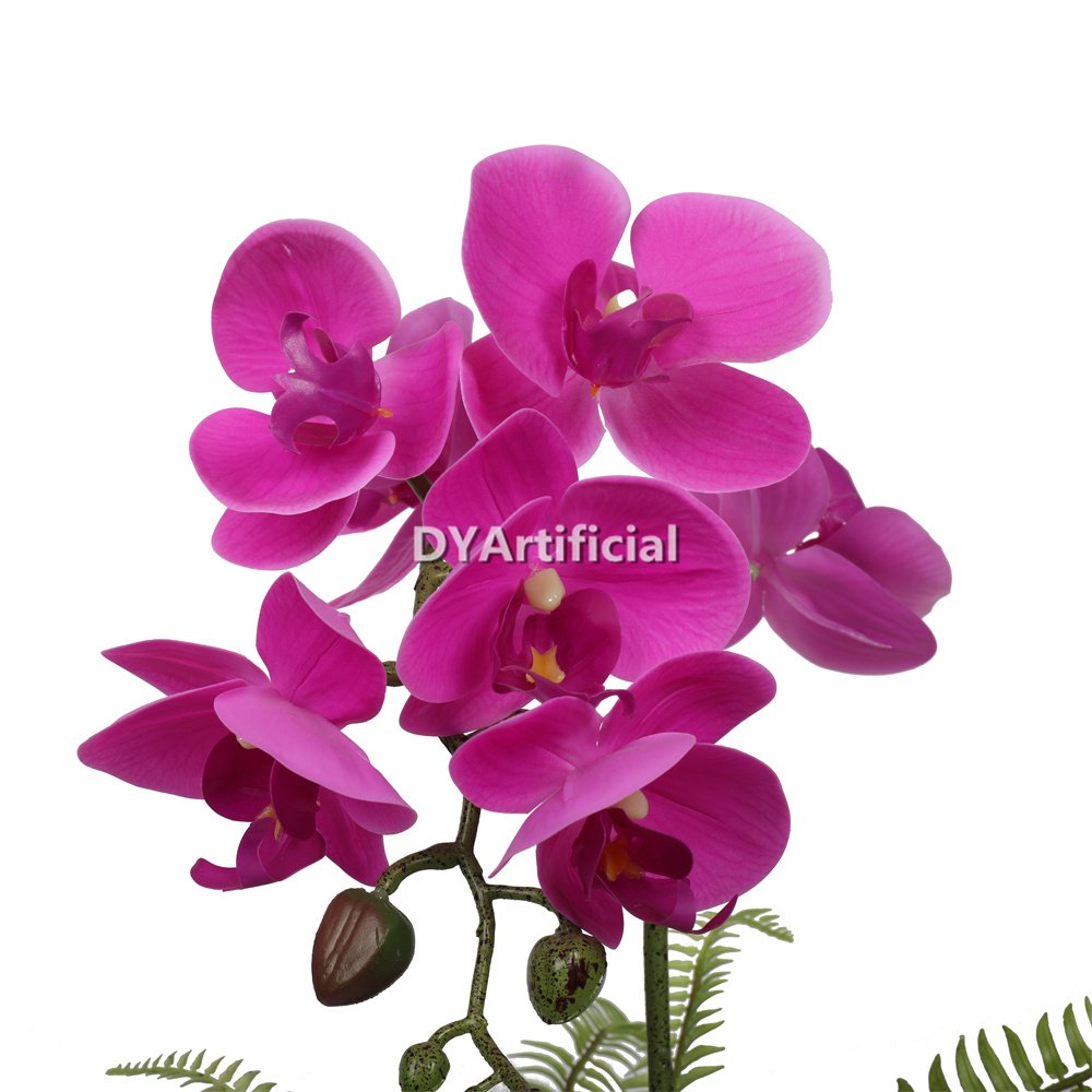 tcm 49 artificial potted orchids 38cm indoor red 2