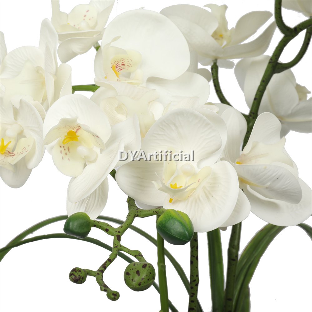 tcm 52 artificial potted orchids 49cm indoor white 2