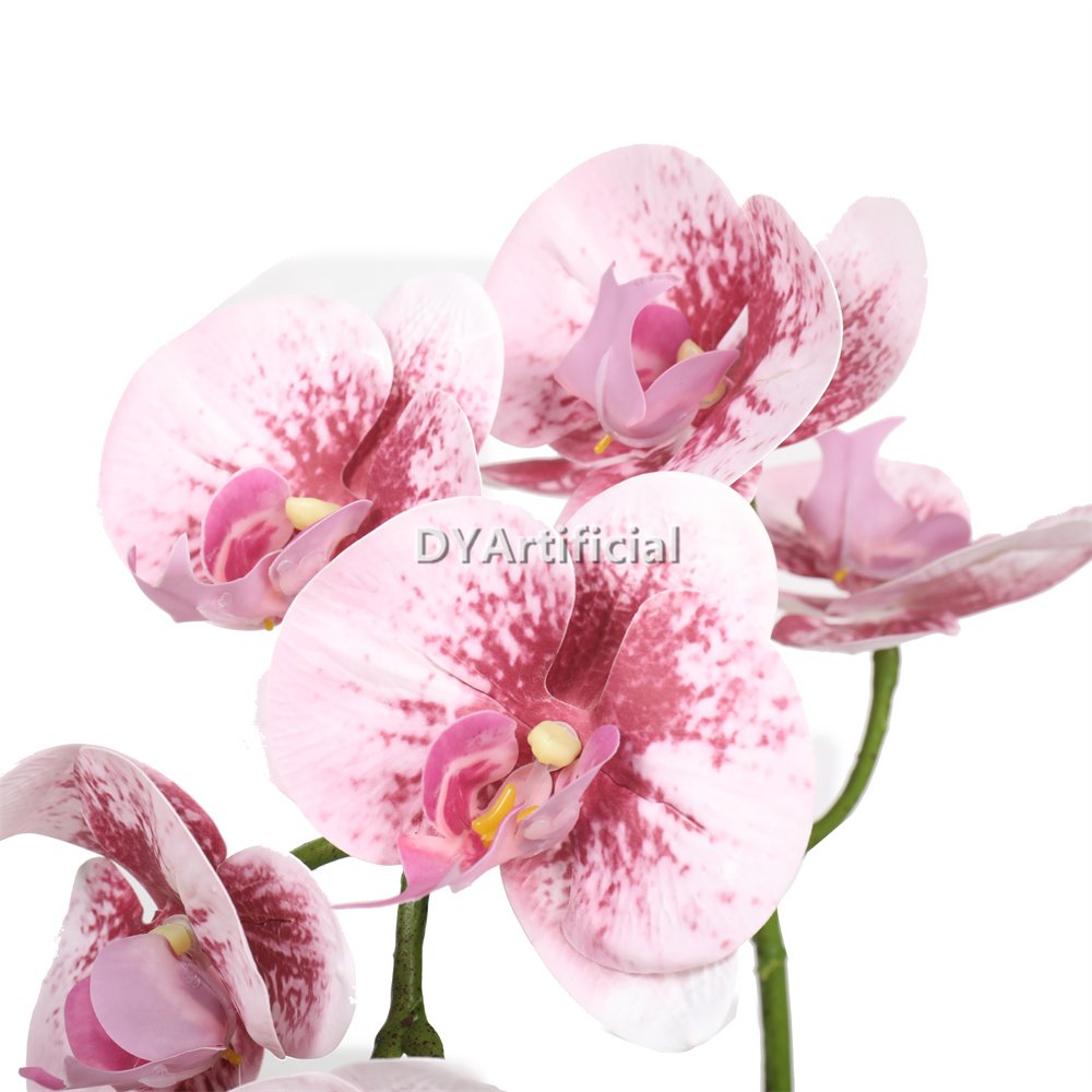 tcm 54 artificial potted orchids 44cm indoor pink red 1