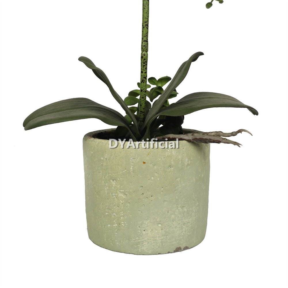 tcm 56 artificial potted orchids 46cm indoor champagne 3