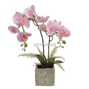 tcm 60 artificial potted orchids 48cm indoor