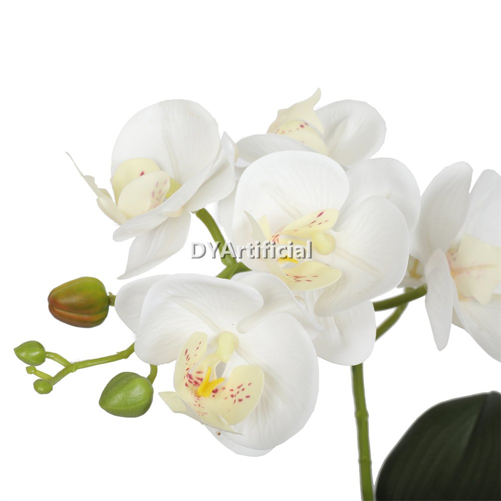 tcm 64 artificial potted orchids 33cm indoor white 2