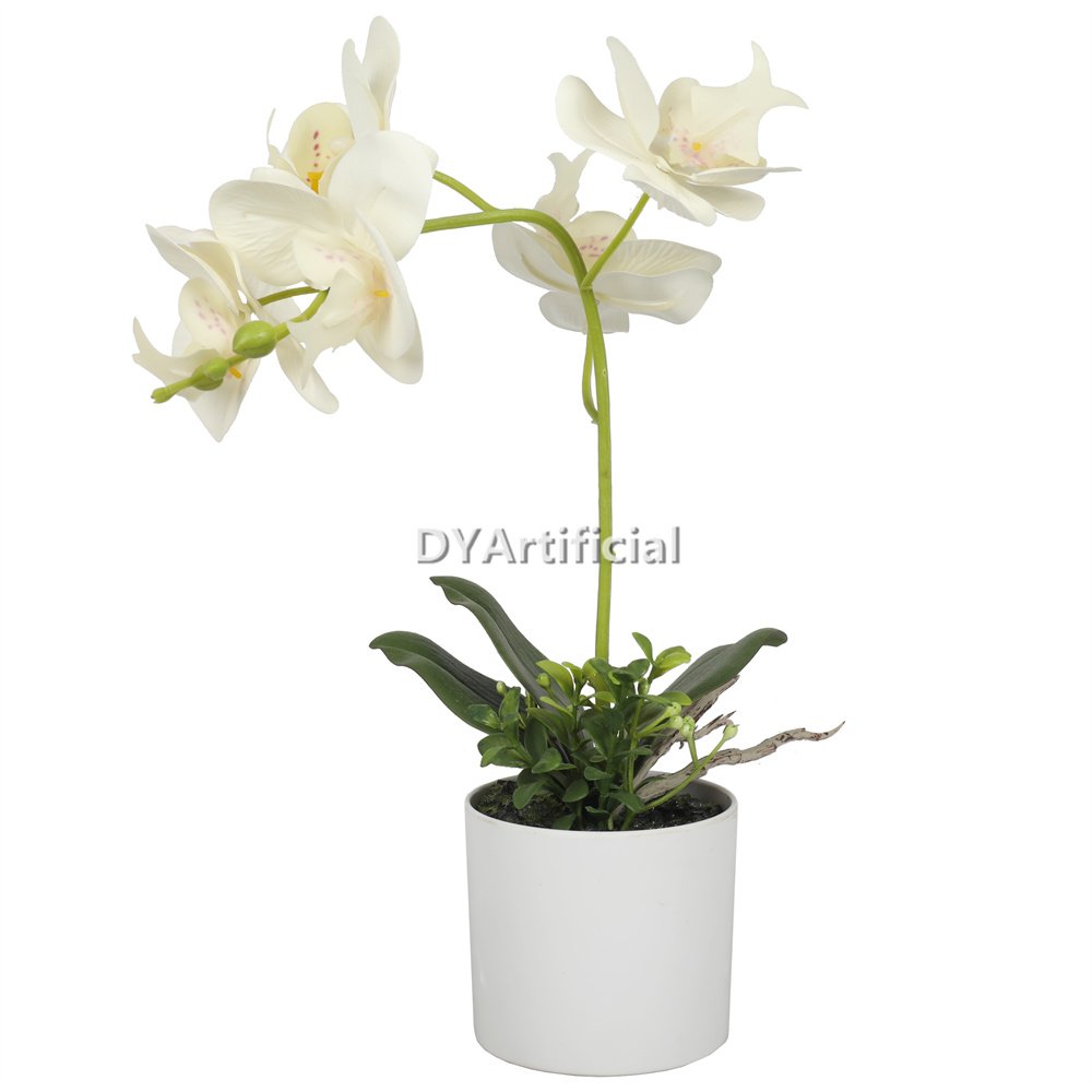 tcm 68 artificial potted orchids 31cm indoor white