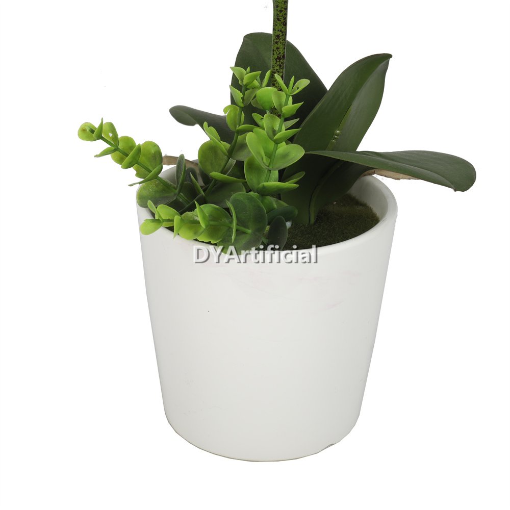 tcm 69 artificial potted orchids 45cm indoor white 2