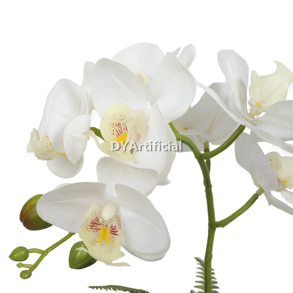 tcm 71 artificial potted orchids 37cm indoor white 1