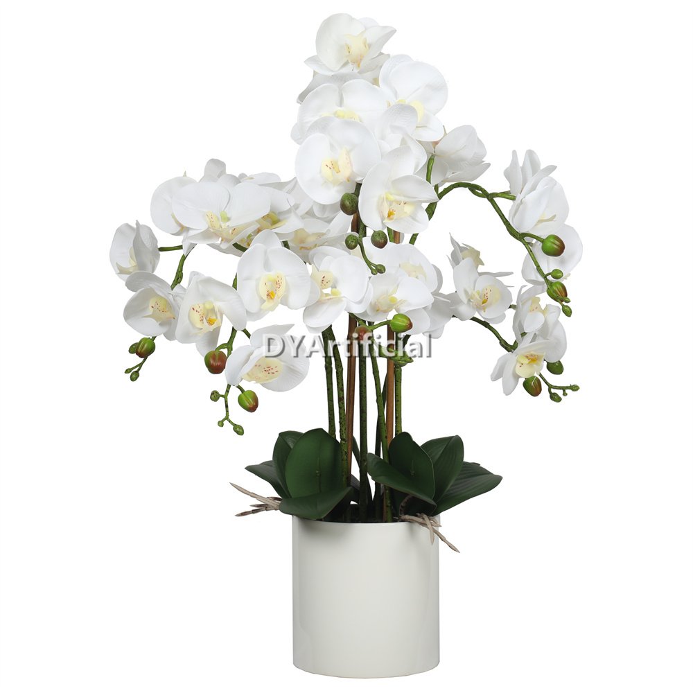 tcm 73 artificial potted orchids 41cm indoor white
