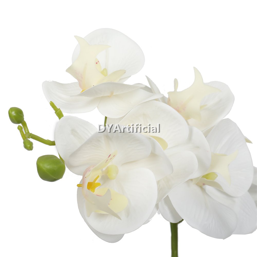 tcm 79 artificial potted orchids 52cm indoor white with moass base 1