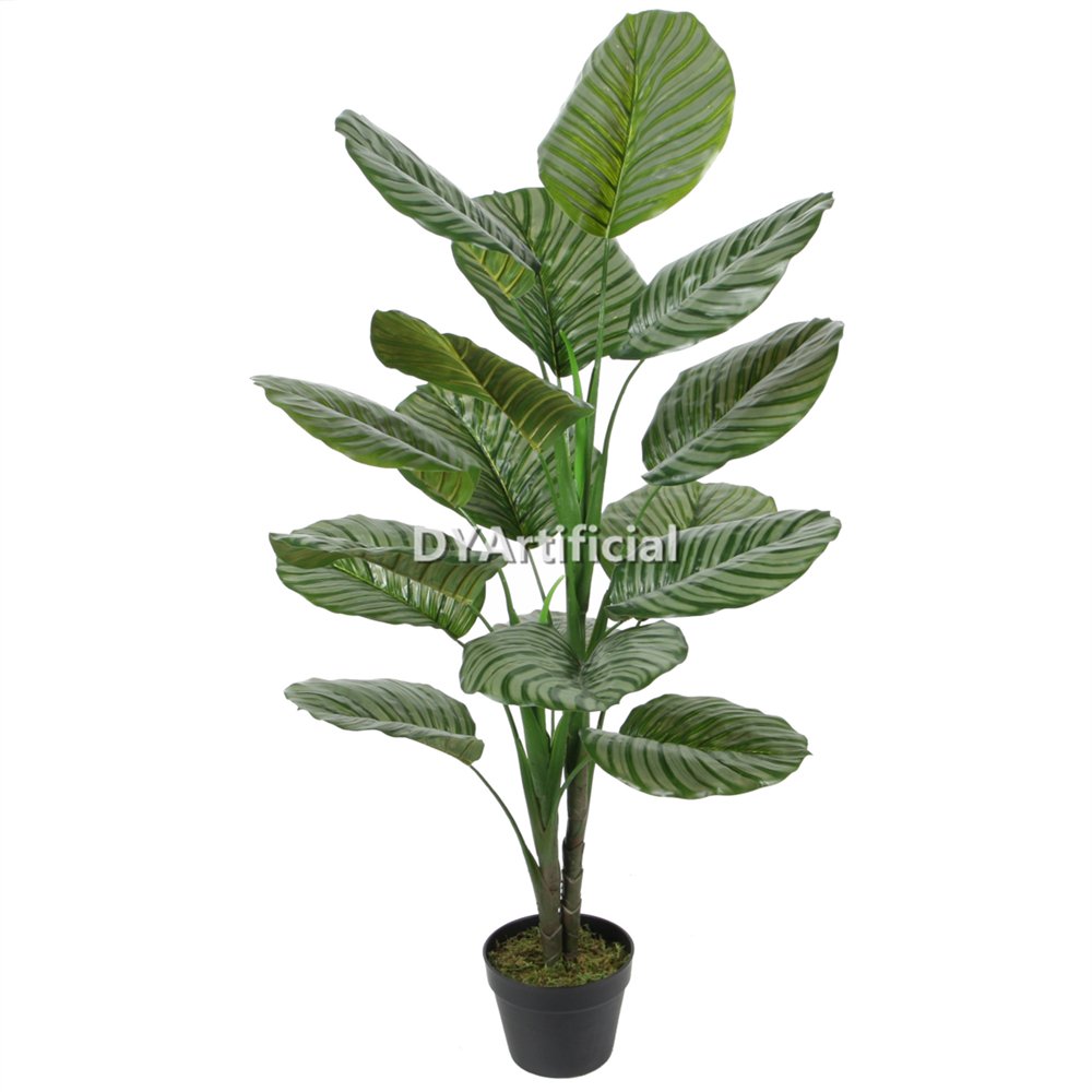 tce 117 artificial calathea green plant 120cm indoor