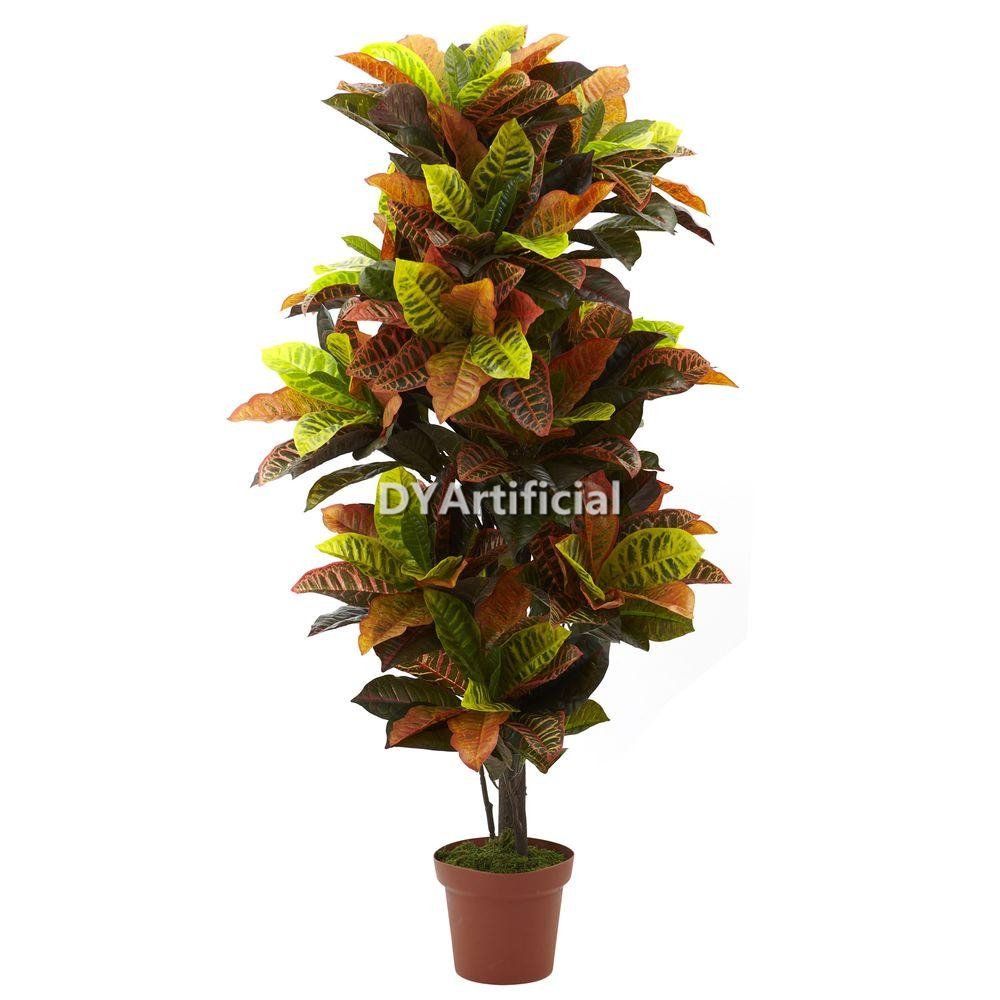 tce 72 artificial codiaeum variegatum 170cm indoor