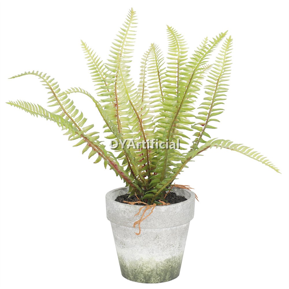 dypa 100 potted artificial spring fern 29cm premium