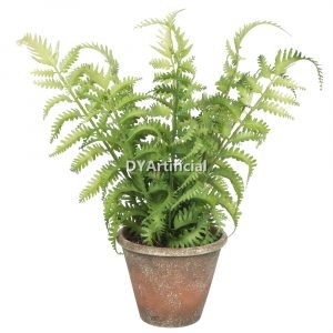 dypa 101 potted artificial mountain fern plants 26cm