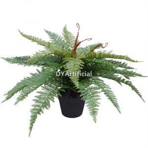 dypa 19 55cm potted artificial fishtail fern plant indoor