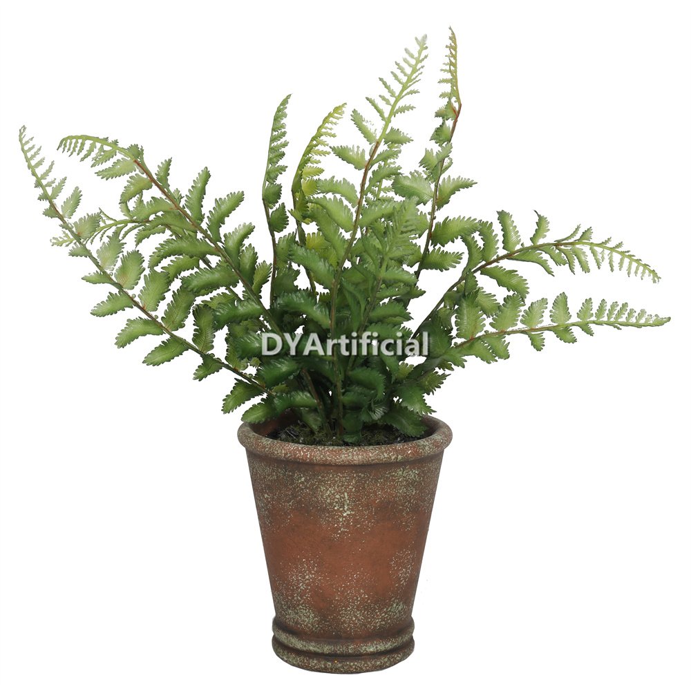 dypa 90 artificial fern with classic pots 38cm