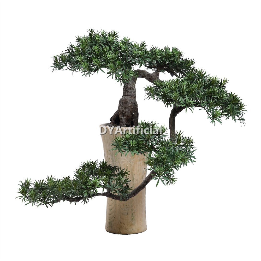 dypb 01 95cm height artificial podocarpus macrophyllus pine bonsai