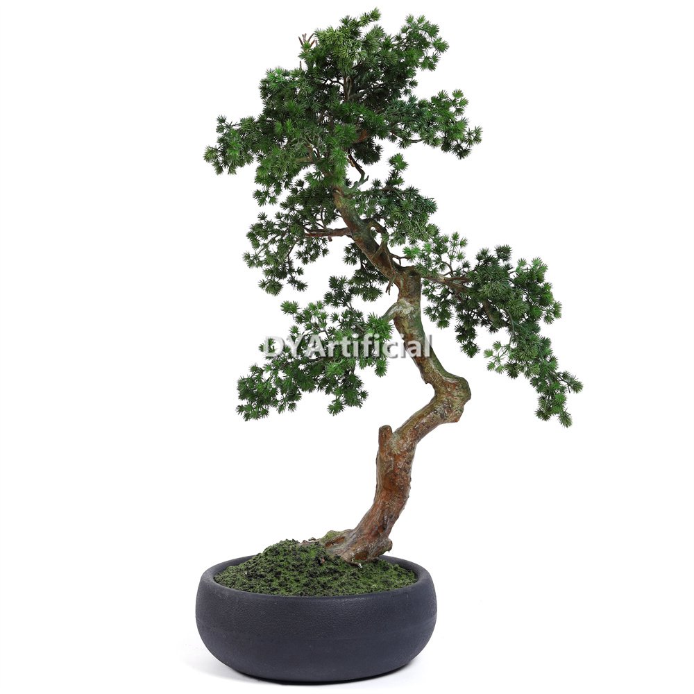 dypb 09 100cm height faux buddhist leaf pine bonsai