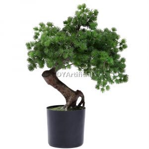 dypb 10 80cm height silk buddhist leaf pine bonsai