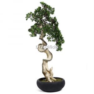 dypb 14 110cm height artificial buddhist leaf pine bonsai
