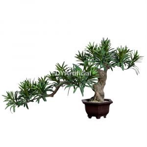 dypb 19 52cm height faux buddhist leaf pine bonsai