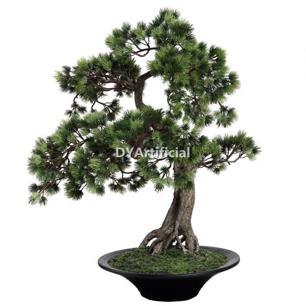 dypb 24 65cm height artificial buddhist leaf pine bonsai