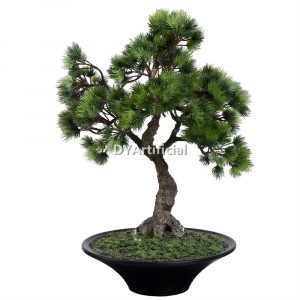 dypb 28 48cm height faux buddhist leaf pine bonsai