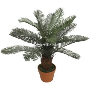 tci 31 75cm height artificial cycas tree indoor light green new
